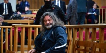 Ο πρώην βουλευτής και ευρωβουλευτής της «Χρυσής Αυγής» Γιάννης Λαγός σε δεύτερο βαθμό στο Εφετείο Αθηνών (φωτ.: Τατιάνα Μπόλαρη/ EUROKINISSI)