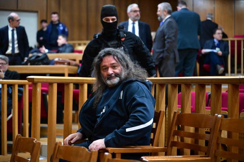 Ο πρώην βουλευτής και ευρωβουλευτής της «Χρυσής Αυγής» Γιάννης Λαγός σε δεύτερο βαθμό στο Εφετείο Αθηνών (φωτ.: Τατιάνα Μπόλαρη/ EUROKINISSI)