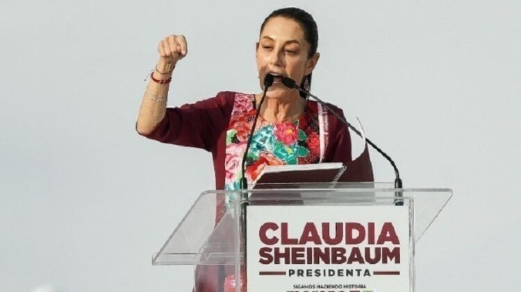 Η πρόεδρος του Μεξικού Κλαούντια Σέινμπαουμ (φωτ.: ΑΠΕ-ΜΠΕ)
