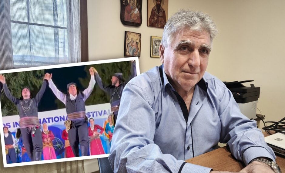 Ο Παύλος Τσιλογλανίδης στο γραφείο του (εικ.: Αλεξία Ιωαννίδου)