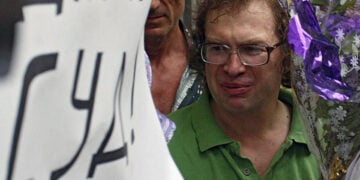 Κατά την έξοδό του από τη φυλακή Ματροσκάγια Τισίνα στη Μόσχα, 22 Μαΐου 2007 (φωτ.: EPA / Igor Kharitonov)