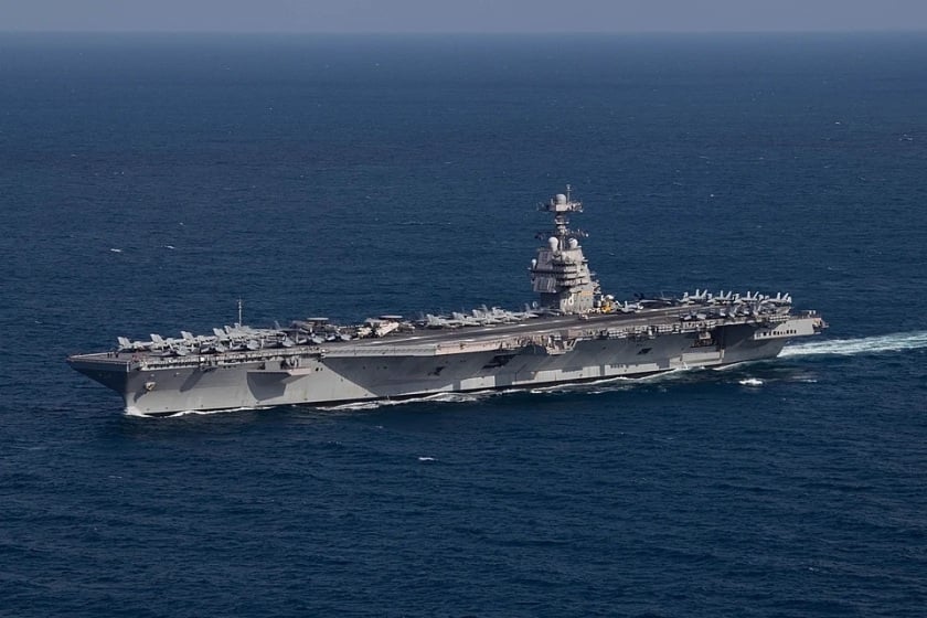 Το USS Gerald R. Ford (CVN-78) (φωτ. αρχείου: U.S. Navy photo by Mass Communication Specialist 2nd Class Jackson Adkins/ commons.wikimedia.org/wiki)
