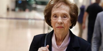 Η Άννα Ψαρούδα-Μπενάκη σε εκδήλωση μνήμης για τη Μαριέττα Γιαννάκου, 6 Νοεμβρίου 2023
(φωτ.: EUROKINISSI / Γιάννης Κονταρίνης)