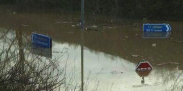 Δραματική η κατάσταση στα Λάβαρα, Τετάρτη 25 Φεβρουαρίου 2026 (φωτ.: ΕΡΤ)