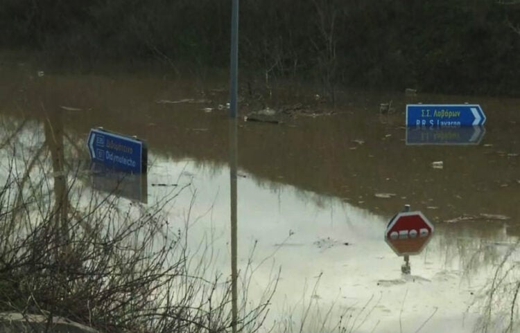 Δραματική η κατάσταση στα Λάβαρα, Τετάρτη 25 Φεβρουαρίου 2026 (φωτ.: ΕΡΤ)