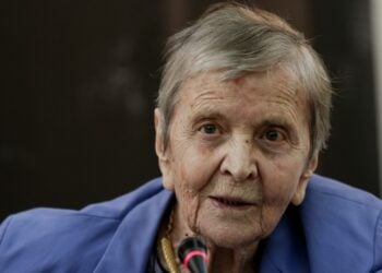 Η Ελένη Γλύκατζη-Αρβελέρ το 2018 (φωτ.: EUROKINISSI/Γιάννης Παναγόπουλος)