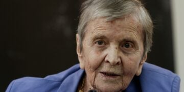 Η Ελένη Γλύκατζη-Αρβελέρ το 2018 (φωτ.: EUROKINISSI/Γιάννης Παναγόπουλος)