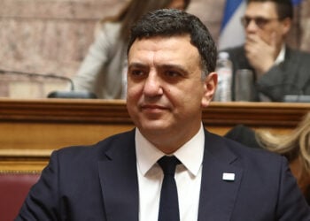 O Βασίλης Κικίλιας στη Βουλή, σε ενημέρωση για το συμβάν στη Χίο. Παρασκευή 6 Φεβρουαρίου 2026 (φωτ.: EUROKINISSI / Σωτήρης Δημητρόπουλος)