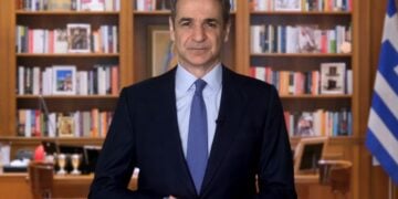 Ο πρωθυπουργός Κυριάκος Μητσοτάκης (φωτ.: glomex)