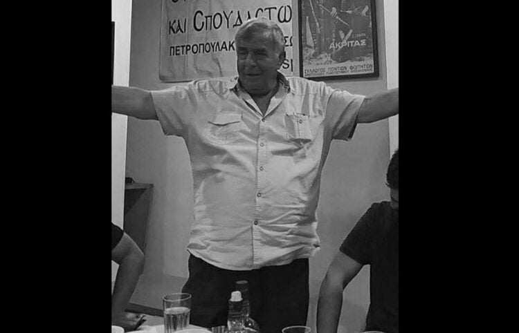 Ο Λευτέρης Κοκκινίδης σε μουχαπέτι (πηγή: Facebook / Ένωση Ποντίων Ματσούκας)