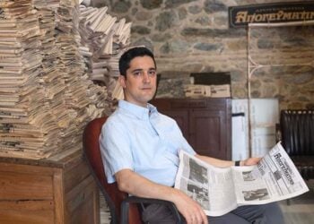 Ο σημερινός εκδότης της «Απογευματινής» Μηνάς Βασιλειάδης (φωτ.: Bulent Kilic)