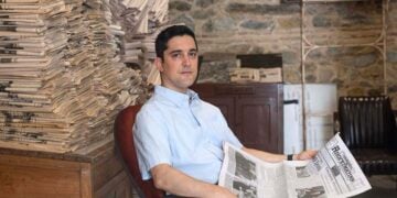 Ο σημερινός εκδότης της «Απογευματινής» Μηνάς Βασιλειάδης (φωτ.: Bulent Kilic)