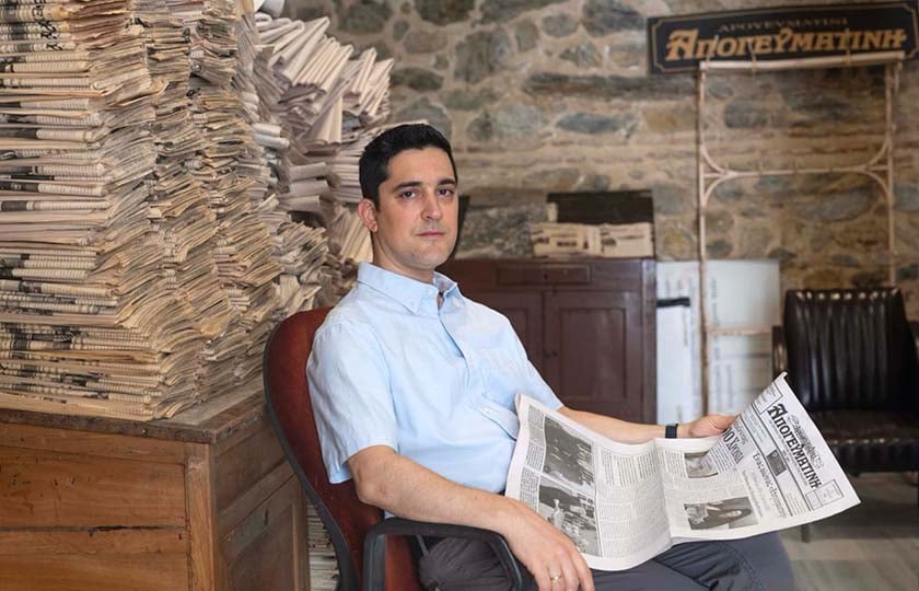 Ο σημερινός εκδότης της «Απογευματινής» Μηνάς Βασιλειάδης (φωτ.: Bulent Kilic)