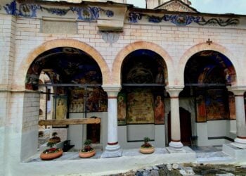 Άποψη της ιεράς μονής Τιμίου Προδρόμου (φωτ.: ΑΠΕ-ΜΠΕ)