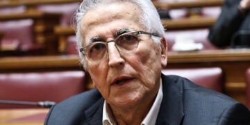 Ο πρόεδρος της ΓΣΕΕ Γιάννης Παναγόπουλος στη Βουλή, Πέμπτη 5 Φεβρουαρίου 2026 (φωτ.: EUROKINISSI / Γιάννης Παναγόπουλος)