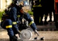 Πυροσβέστες και μέλη σωστικών δυνάμεων διαφόρων υπηρεσιών στην άσκηση «ΣΕΙΣΙΧΘΩΝ 2026» (φωτ.: ΑΠΕ-ΜΠΕ / Βασίλης Ψωμάς)