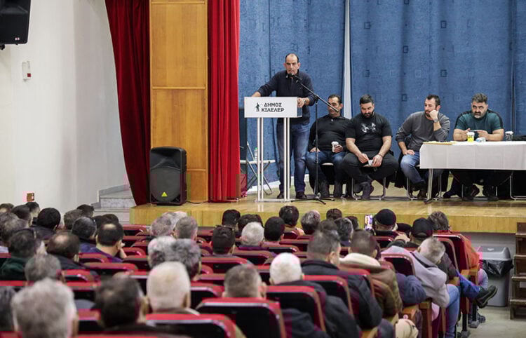 Σύσκεψη της Πανελλαδικής Επιτροπής των μπλόκων, στη Νίκαια Λάρισας, Τετάρτη 4 Φεβρουαρίου 2026 (φωτ.: EUROKINISSI)