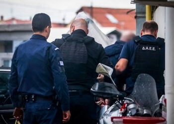 Απολογία στον ανακριτή Τρικάλων του ιδιοκτήτη της βιομηχανίας «Βιολάντα» Κώστα Τζιωρτζιώτη. Τρίτη 17 Φεβρουαρίου 2026 (φωτ.: EUROKINISSI / Θανάσης Καλλιάρας)