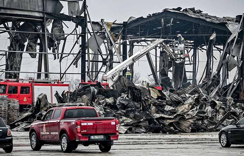 Ό,τι απέμεινε από το τμήμα του «Βιολάντα» όπου σημειώθηκε η φονική έκρηξη, Πέμπτη 29 Ιανουαρίου 2026 (φωτ.: offnetwork.gr / EUROKINISSI)