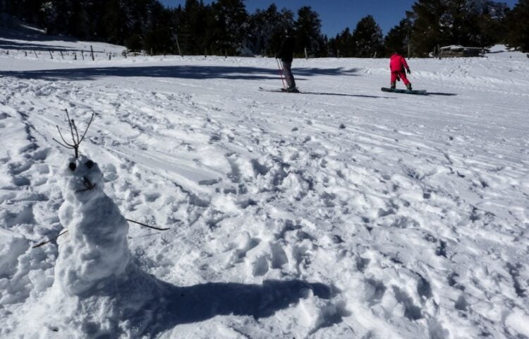 Χιόνια στο Ελατοχώρι Πιερίας (φωτ. αρχείου: EUROKINISSI)