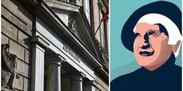 Στο Ζωγράφειο Λύκειο της Πόλης η Μικρασιάτισσα Διδώ Σωτηρίου (εικ.: Γ. Βορύλλα)