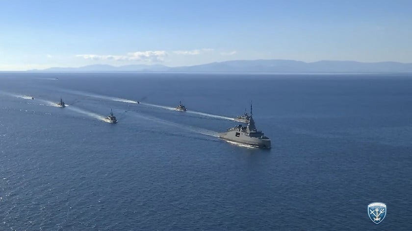 Η φρεγάτα "Κίμων" (Φωτ.: ΓΕΝ ΕΚΠΡΟΣΩΠΟΣ ΤΥΠΟΥ / EUROKINISSI)