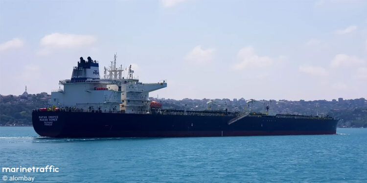 Το τάνκερ «Maran Homer» (πηγή: marinetraffic.com)