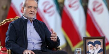 Ο πρόεδρος του Ιράν Μασούντ Πεζεσκιάν στο προεδρικό μέγαρο, σε παλιότερη φωτογραφία (φωτ.: ΕΡΑ)