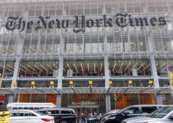 Το κτήριο της εφημερίδας New York Times (NYT) στη Νέα Υόρκη (φωτ.: EPA/ SARAH YENESEL)