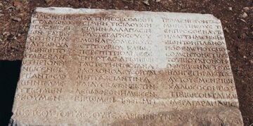 Μέρος της μεγαλύτερης φιλοσοφικής επιγραφής της Αρχαιότητας (πηγή: lycianmonuments.com)