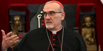 Ο Ιταλός καρδινάλιος Πιερμπατίστα Πιτσαμπάλα, στο Λατινικό Πατριαρχείο των Ιεροσολύμων (φωτ. αρχείου: EPA/ ATEF SAFADI)