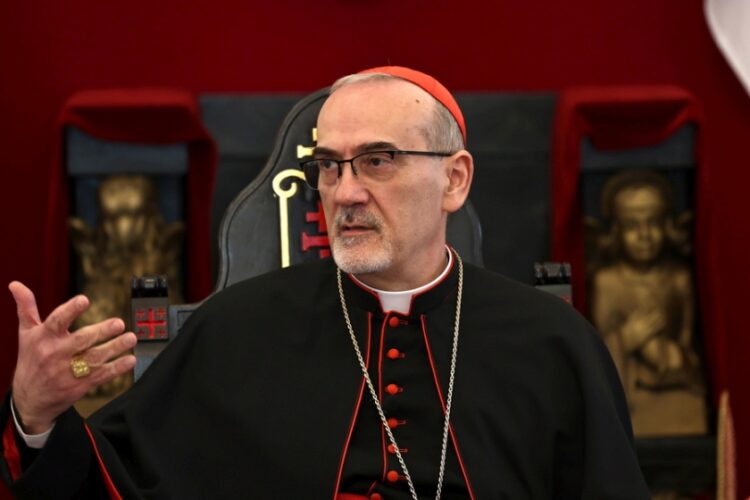 Ο Ιταλός καρδινάλιος Πιερμπατίστα Πιτσαμπάλα, στο Λατινικό Πατριαρχείο των Ιεροσολύμων (φωτ. αρχείου: EPA/ ATEF SAFADI)