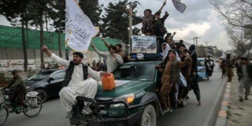 Αφγανοί διαδηλώνουν εναντίον του Πακιστάν στην Καμπούλ, Παρασκευή 6 Μαρτίου 2026 (φωτ.: EPA / Samiullah Popal)