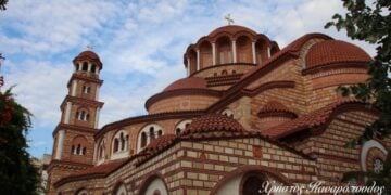 Ο ιερός ναός Αγίου Παντελεήμονος στους Αμπελόκηπους της Θεσσαλονίκης (φωτ.: romfea.gr/Χρήστος Καναρόπουλος)