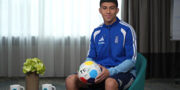 Ο νεαρός διεθνής του ΠΑΟΚ Δημήτρης Χατσίδης (φωτ.: Allwyn)