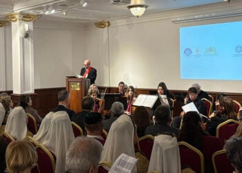 Στιγμιότυπο από το συμπόσιο για την Καππαδοκία στο Σισμανόγλειο Μέγαρο, Πέμπτη 5 Μαρτίου 2026 (φωτ.: Facebook / Giannis Demirtzoglou)