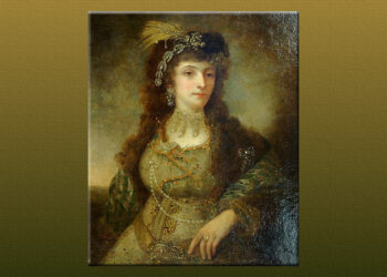 Πορτρέτο της Ελισάβετ Βακαρέσκου-Υψηλάντη από τον ζωγράφο των ευγενών, Μιχαήλ Τόπλερ (πηγή: wikipedia.org)