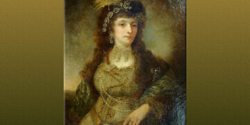 Πορτρέτο της Ελισάβετ Βακαρέσκου-Υψηλάντη από τον ζωγράφο των ευγενών, Μιχαήλ Τόπλερ (πηγή: wikipedia.org)