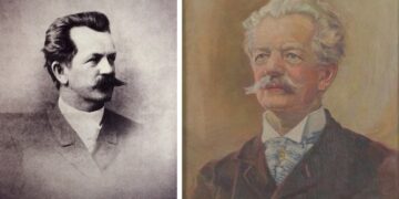 Ο Ερνστ Τσίλλερ σε νεαρή και ώριμη ηλικία (φωτ.: wikipedia/Νομισματικό Μουσείο)