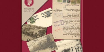 Καρτ ποστάλ με τον ελληνικό στρατό στη Σμύρνη και αιτήσεις υπαλλήλων.