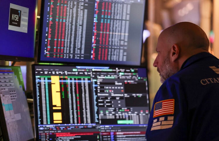 Εικόνα από το Χρηματιστήριο της Νέας Υόρκης (φωτ.: EPA / Sarah Yenesel)