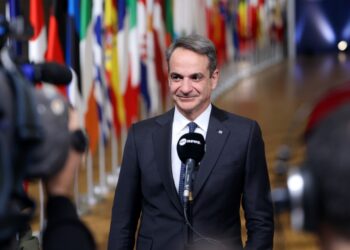 Ο πρωθυπουργός Κυριάκος Μητσοτάκης στις Βρυξέλλες (φωτ.: Ευρωπαϊκή Ένωσηα/Pool)