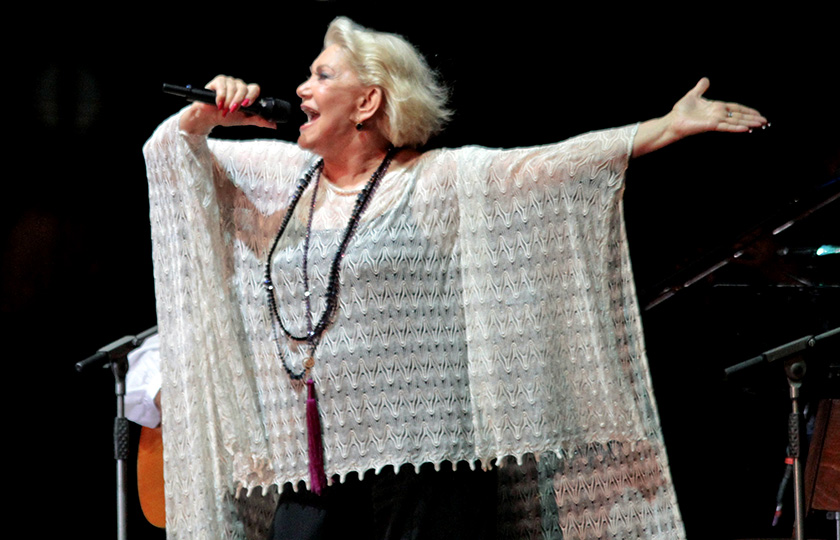 Από συναυλία της με τον Κώστα Χατζή, το 2013 (φωτ.: EUROKINISSI)