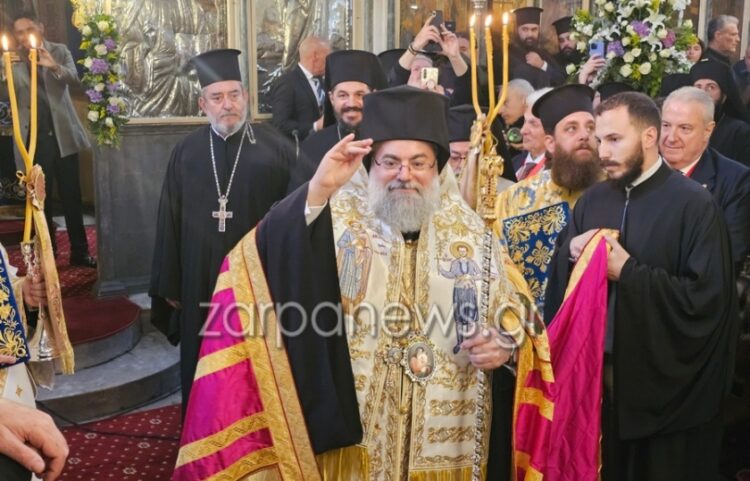 Ο νέος Μητροπολίτης Κυδωνίας και Αποκορώνου, Τίτος (φωτ.: arpanews.gr)