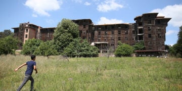 Γενική άποψη του Ελληνικού Ορφανοτροφείου της Πριγκήπου, τον Μάιο του 2018 (φωτ.: EPA / Erdem Sahin)