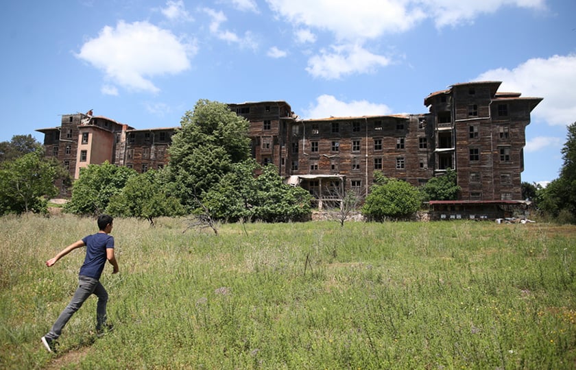 Γενική άποψη του Ελληνικού Ορφανοτροφείου της Πριγκήπου, τον Μάιο του 2018 (φωτ.: EPA / Erdem Sahin)