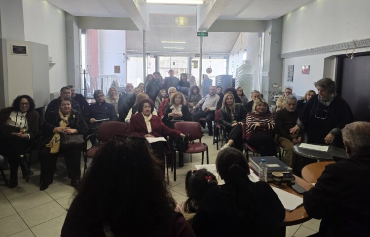 Στιγμιότυπο από τη γενική συνέλευση (φωτ.: facebook/Σωματείο Παναγία Σουμελά Δήμου Θέρμης)