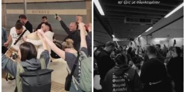 Στιγμιότυπα από τα δύο βίντεο που ανέβηκαν στο TikTok