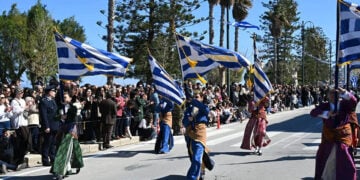 Παρέλαση στην Κω για την επέτειο Ενσωμάτωσης της Δωδεκανήσου στην Ελλάδα, 7 Μαρτίου 2026 (φωτ.: Facebook / Σύλλογος Ποντίων Κω - ο Ξενιτέας)