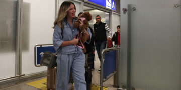 Από την άφιξη Ελλήνων πολιτών με τα κατοικίδιά τους από τη Μέση Ανατολή (φωτ.: EUROKINISSI / Δανάη Δαυλοπούλου)